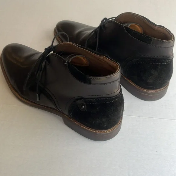 ALDO Black Suede and Leather LaceUp Boots - Picture 5 of 9